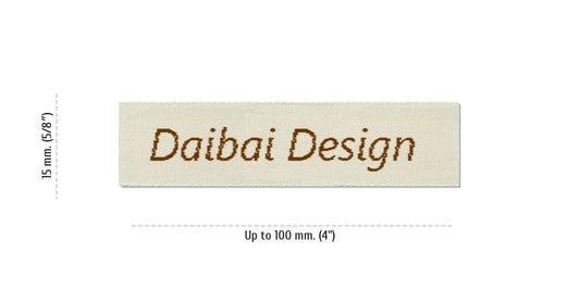 Sizes for Easy Labels DAIBAI, 15 mm. (5/8″)