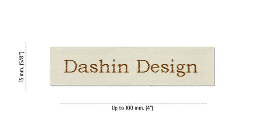 Sizes for Easy Labels DASHIN, 15 mm. (5/8″)