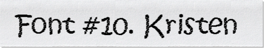 Dodofy Custom Labels Font Style #10 Kristen, 15mm