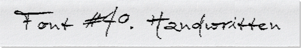 Dodofy Custom Labels Font Style #40 Handwritten, 15mm