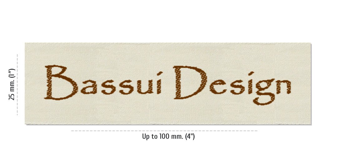 Sizes for Easy Labels BASSUI, 25 mm (1″)