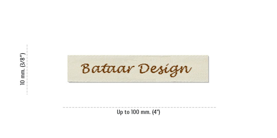 Sizes for Easy Labels BATAAR, 10 mm. (3/8″)