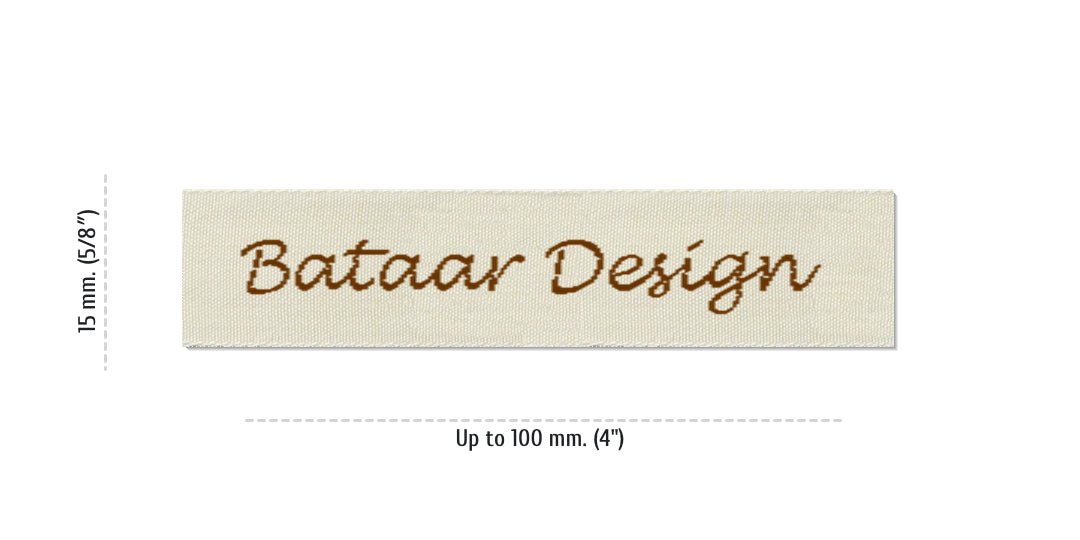 Sizes for Easy Labels BATAAR, 15 mm. (5/8″)
