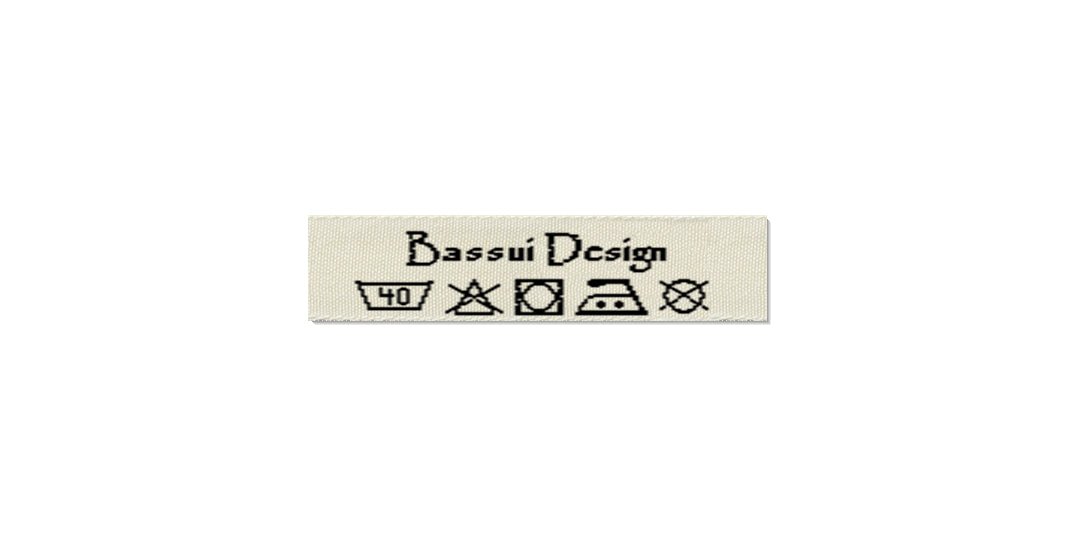 Design template for Care Labels BASSUI, 10 mm. (3/8″)