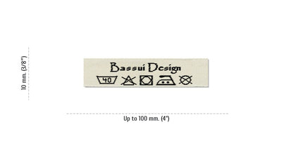 Size for Care Labels BASSUI, 10 mm. (3/8″)