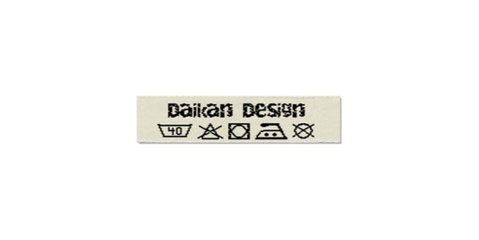 Design template for Care Labels DAIKAN, 10 mm. (3/8″)