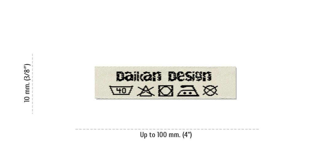 Size for Care Labels DAIKAN, 10 mm. (3/8″)