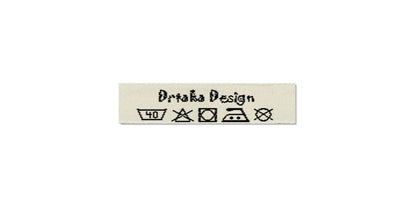 Design template for Care Labels DRTAKA, 10 mm. (3/8″)