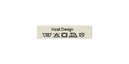 Design template for Care Labels INZALI, 10 mm. (3/8″)