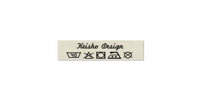 Design template for Care Labels KEISHO, 10 mm. (3/8″)