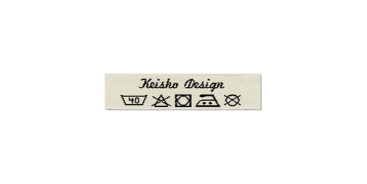 Design template for Care Labels KEISHO, 10 mm. (3/8″)
