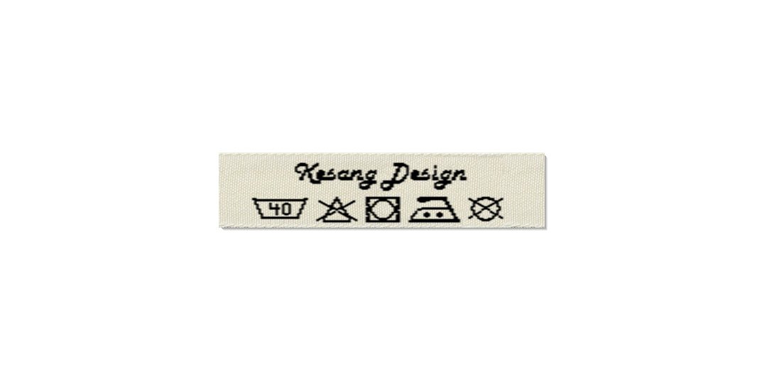 Design template for Care Labels KESANG, 10 mm. (3/8″)