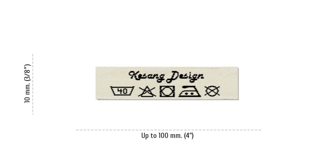 Size for Care Labels KESANG, 10 mm. (3/8″)