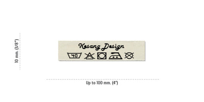 Size for Care Labels KESANG, 10 mm. (3/8″)