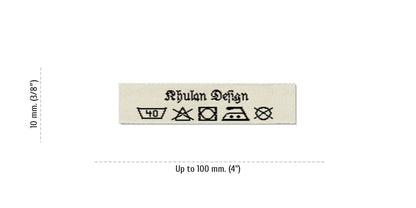 Size for Care Labels KHULAN, 10 mm. (3/8″)
