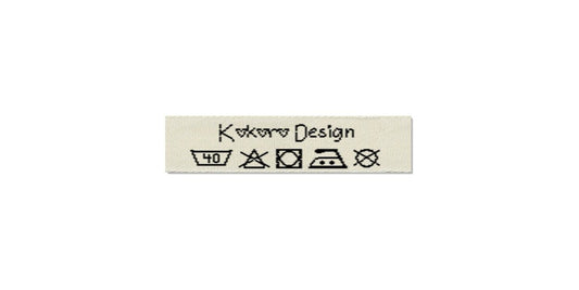 Design template for Care Labels KOKORO, 10 mm. (3/8″)