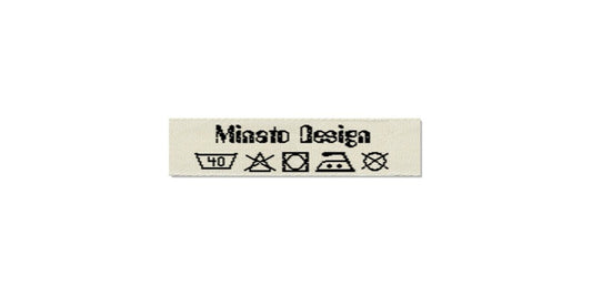 Design template for Care Labels MINATO, 10 mm. (3/8″)