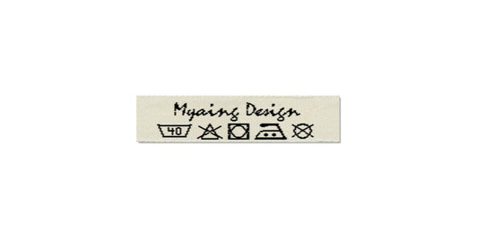 Design template for Care Labels MYAING, 10 mm. (3/8″)