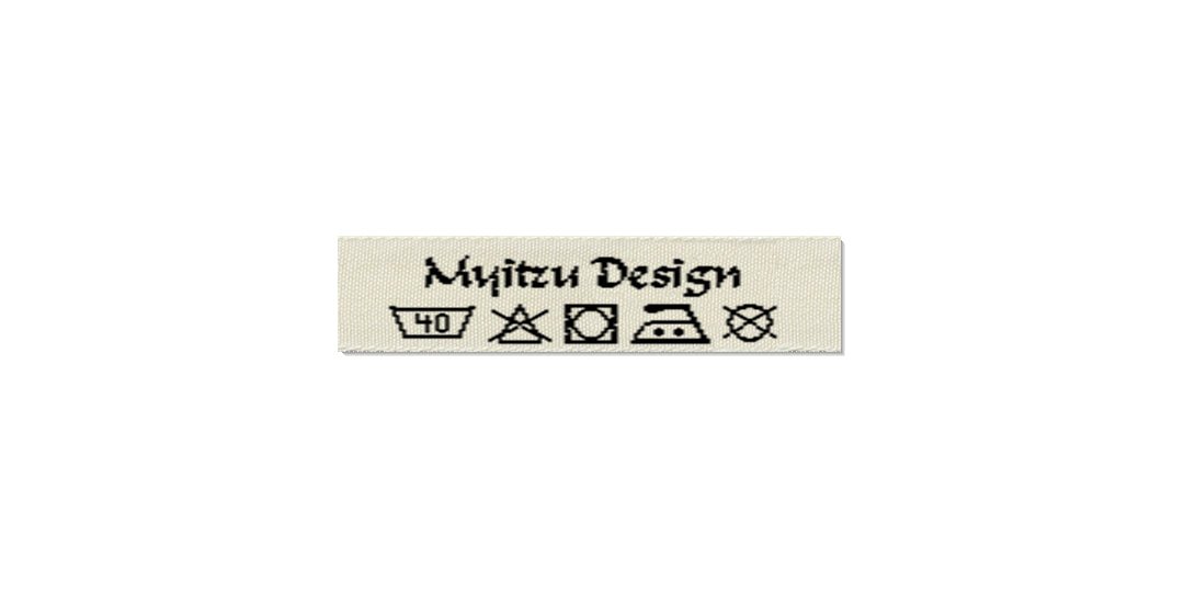 Design template for Care Labels MYITZU, 10 mm. (3/8″)