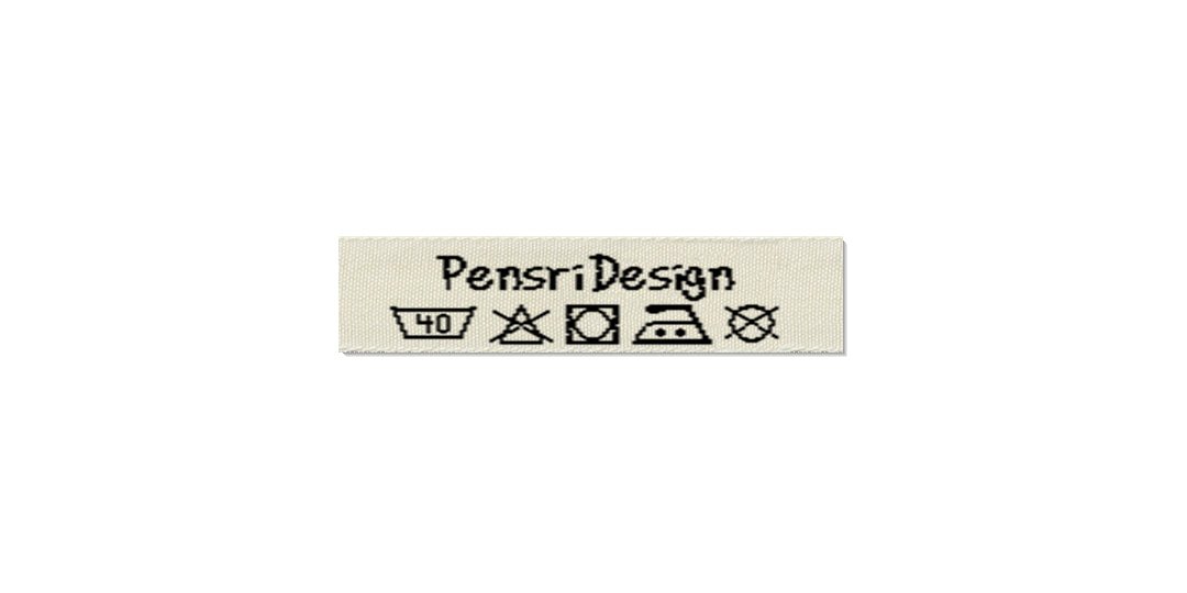 Design template for Care Labels PENSRI, 10 mm. (3/8″)