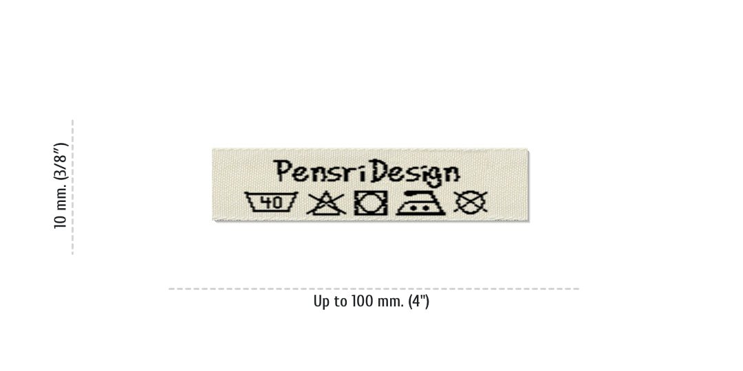 Size for Care Labels PENSRI, 10 mm. (3/8″)