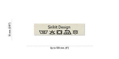 Sizes for Care Labels SIRIKIT, 10 mm. (3/8″)