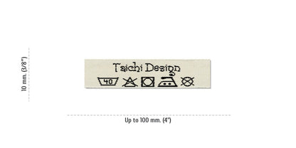 Size for Care Labels TAICHI, 10 mm. (3/8″)
