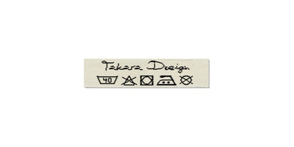 Design template for Care Labels TAKARA, 10 mm. (3/8″)