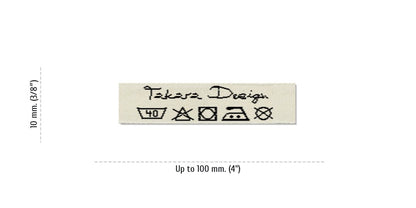 Size for Care Labels TAKARA, 10 mm. (3/8″)