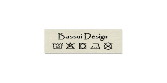 Design template for Care Labels BASSUI, 15 mm. (5/8″)