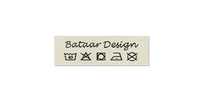 Design template for Care Labels BATAAR, 15 mm. (5/8″)