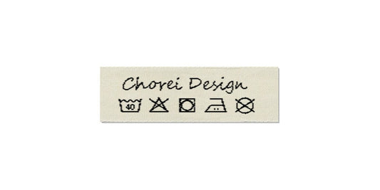 Design template for Care Labels CHOREI, 15 mm. (5/8″)