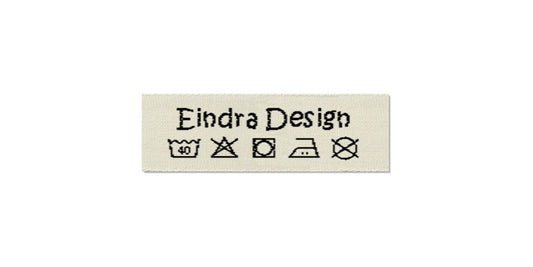 Design template for Care Labels EINDRA, 15 mm. (5/8″)