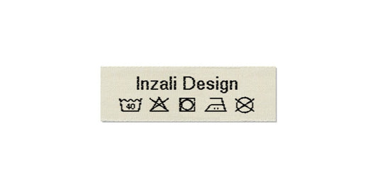 Design template for Care Labels INZALI, 15 mm. (5/8″)