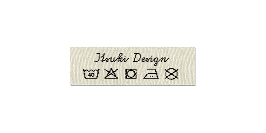 Design template for Care Labels ITSUKI, 15 mm. (5/8″)
