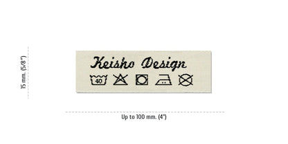 Size for Care Labels KEISHO, 15 mm. (5/8″)