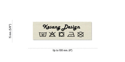 Size for Care Labels KESANG, 15 mm. (5/8″)
