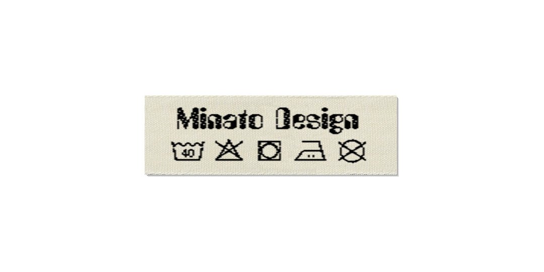 Design template for Care Labels MINATO, 15 mm. (5/8″)