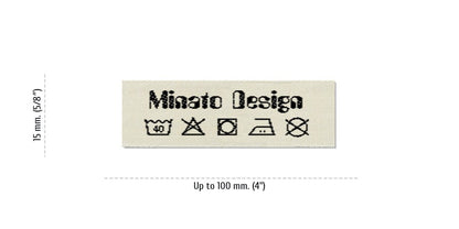 Size for Care Labels MINATO, 15 mm. (5/8″)