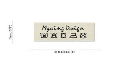 Size for Care Labels MYAING, 15 mm. (5/8″)