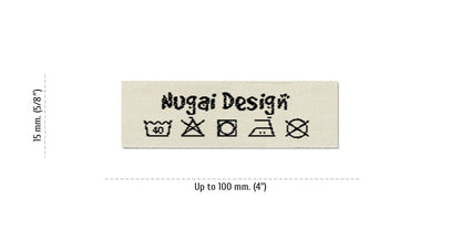 Size for Care Labels NUGAI, 15 mm. (5/8″)