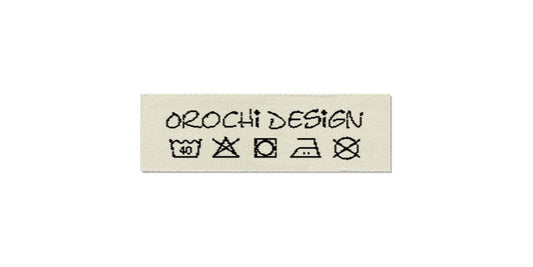 Design template for Care Labels OROCHI, 15 mm. (5/8″)