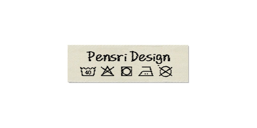 Design template for Care Labels PENSRI, 15 mm. (5/8″)