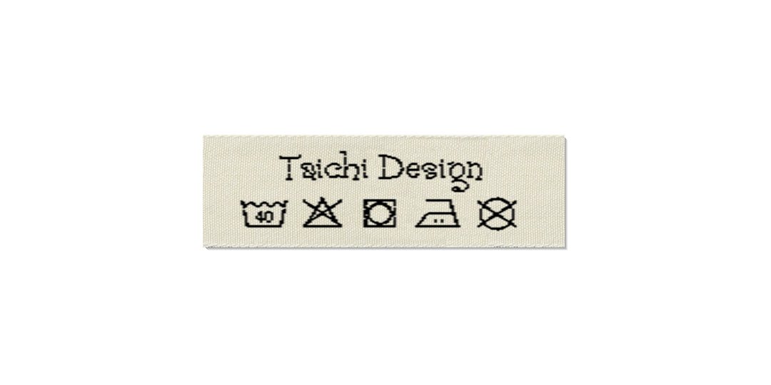 Design template for Care Labels TAICHI, 15 mm. (5/8″)