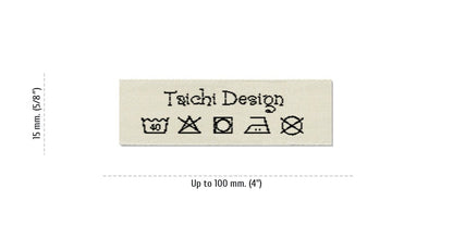 Size for Care Labels TAICHI, 15 mm. (5/8″)