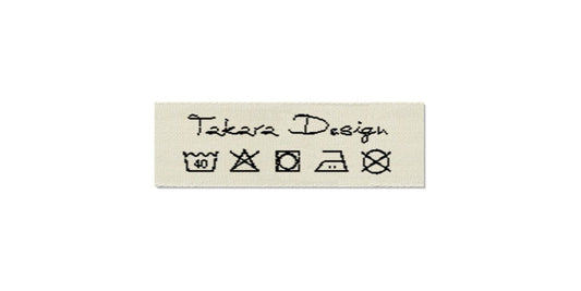 Design template for Care Labels TAKARA, 15 mm. (3/8″)