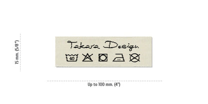 Size for Care Labels TAKARA, 15 mm. (3/8″)