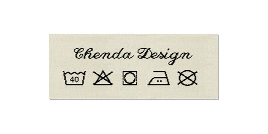 Design template for Care Labels CHENDA, 25 mm (1″)