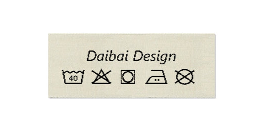 Design template for Care Labels DAIBAI, 25 mm (1″)