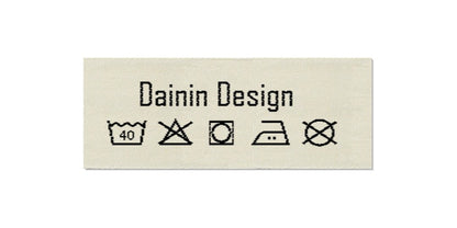 Design template for Care Labels DAININ, 25 mm (1″)